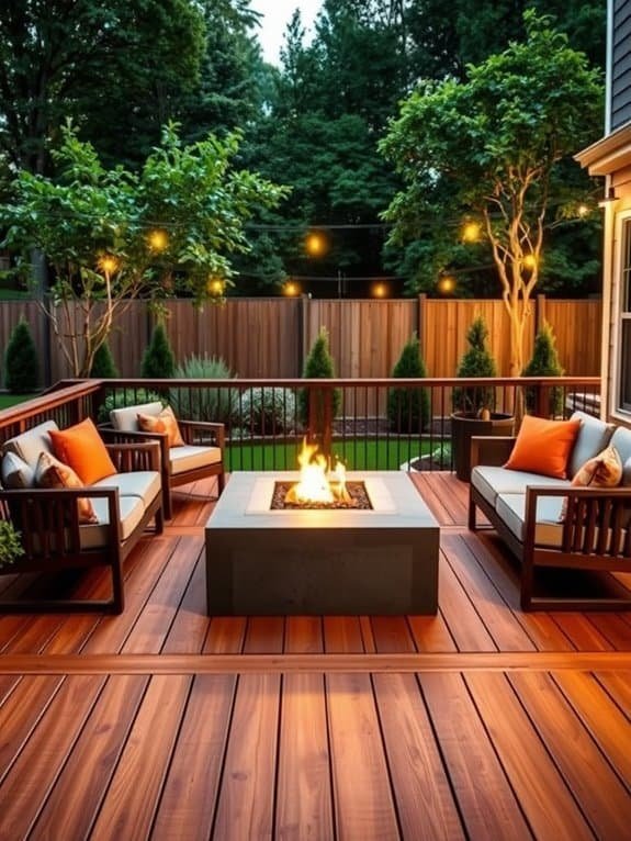 cozy outdoor gathering space