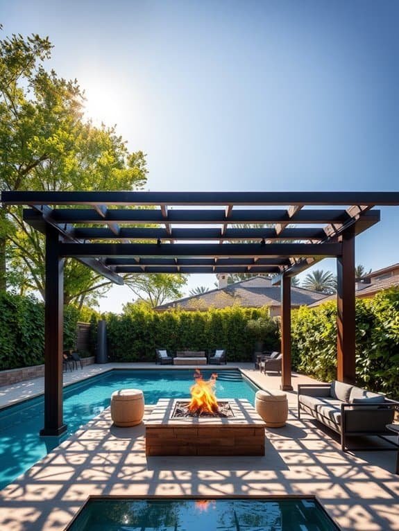 cozy outdoor gathering space