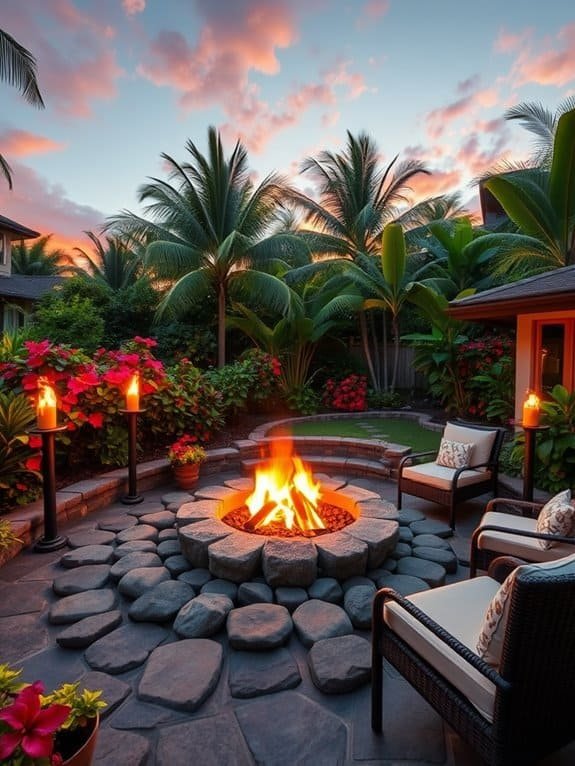 cozy outdoor gathering space