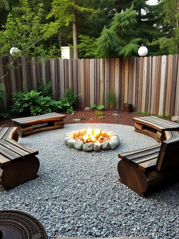 cozy outdoor gathering space