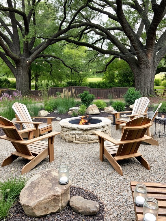 cozy outdoor gathering space