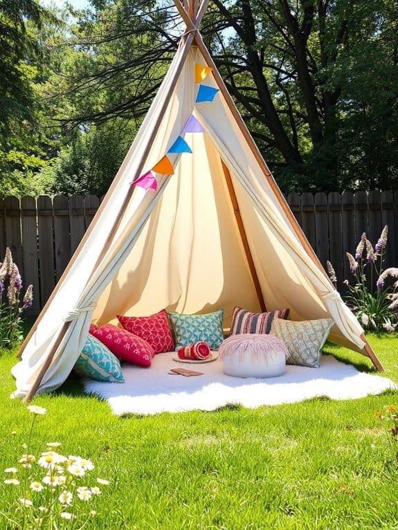 cozy outdoor play space