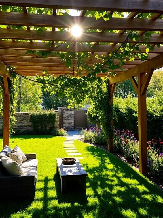 cozy outdoor relaxation space