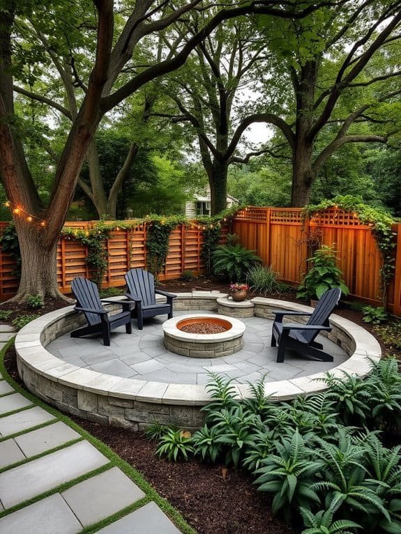 cozy outdoor relaxation space