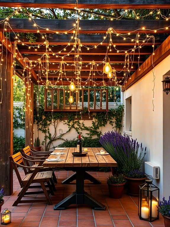 cozy outdoor romantic ambiance