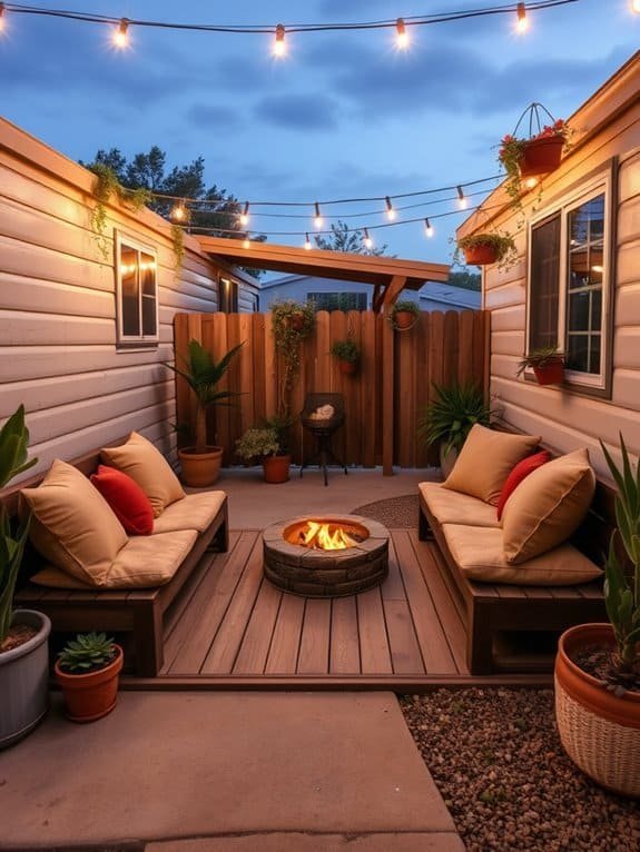 cozy outdoor seating areas