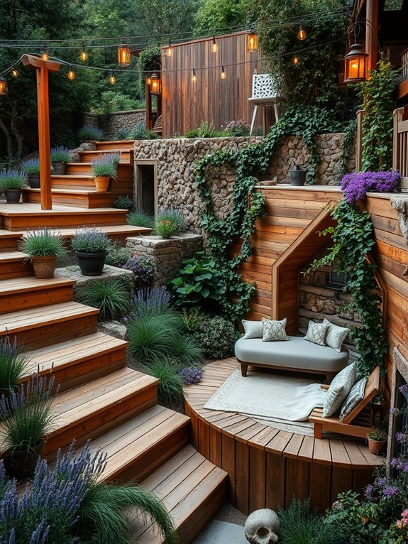 cozy outdoor seating areas