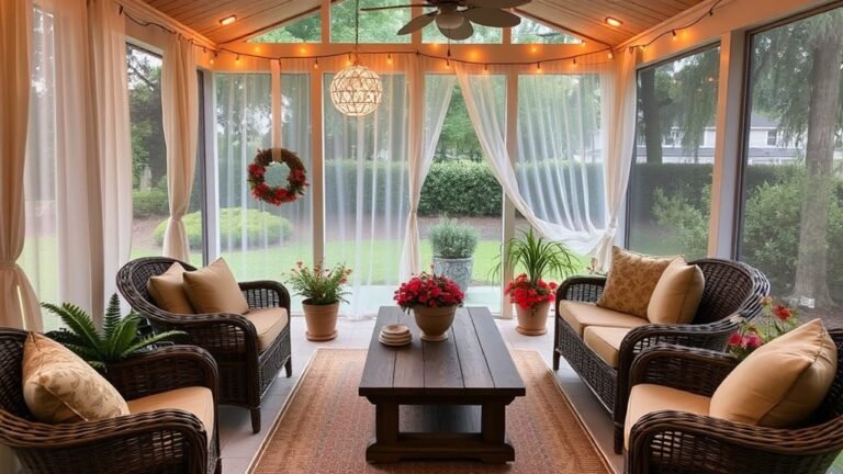 cozy screened in porch designs