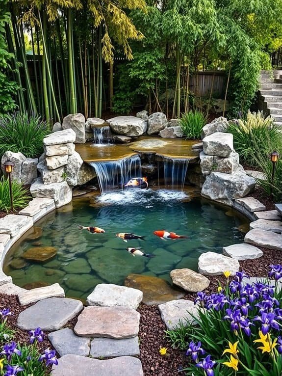 create a decorative water feature