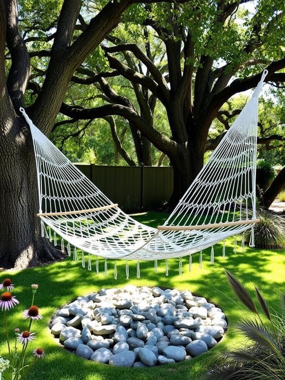 create a relaxing hammock area