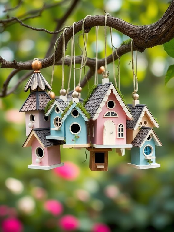 creative and colorful birdhouses