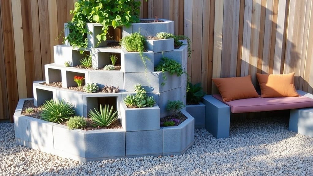 creative cinder block designs