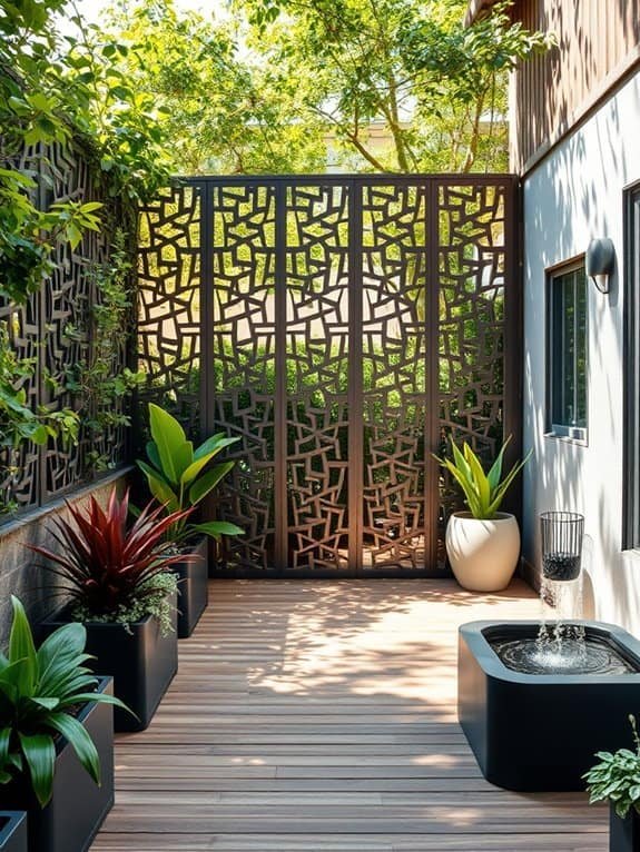 creative decorative privacy barriers