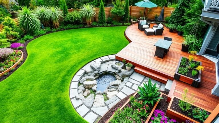 creative l shaped backyard designs