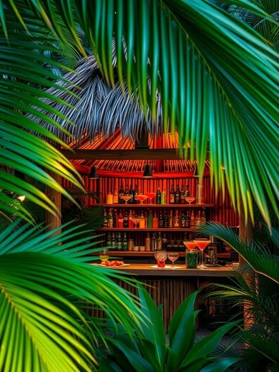 creative mixed drink bar
