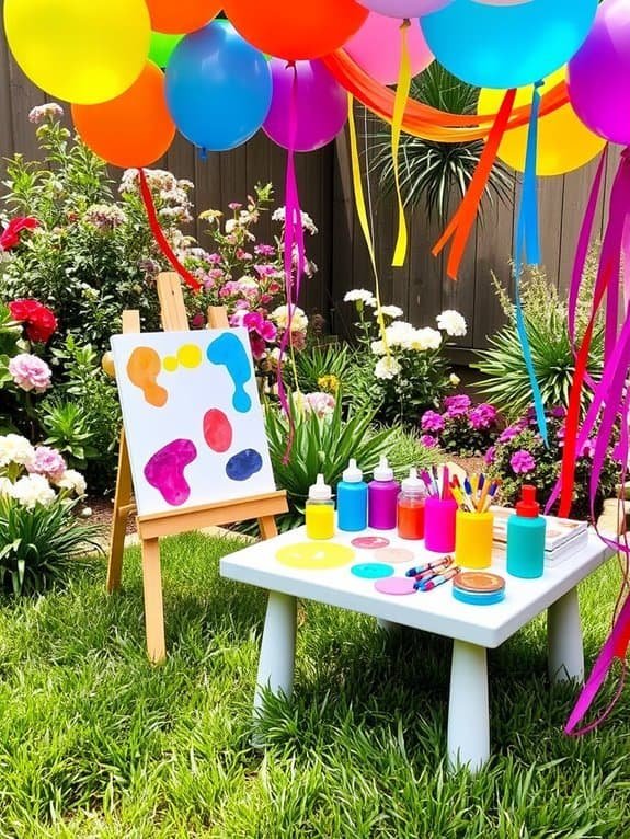 creative outdoor art space