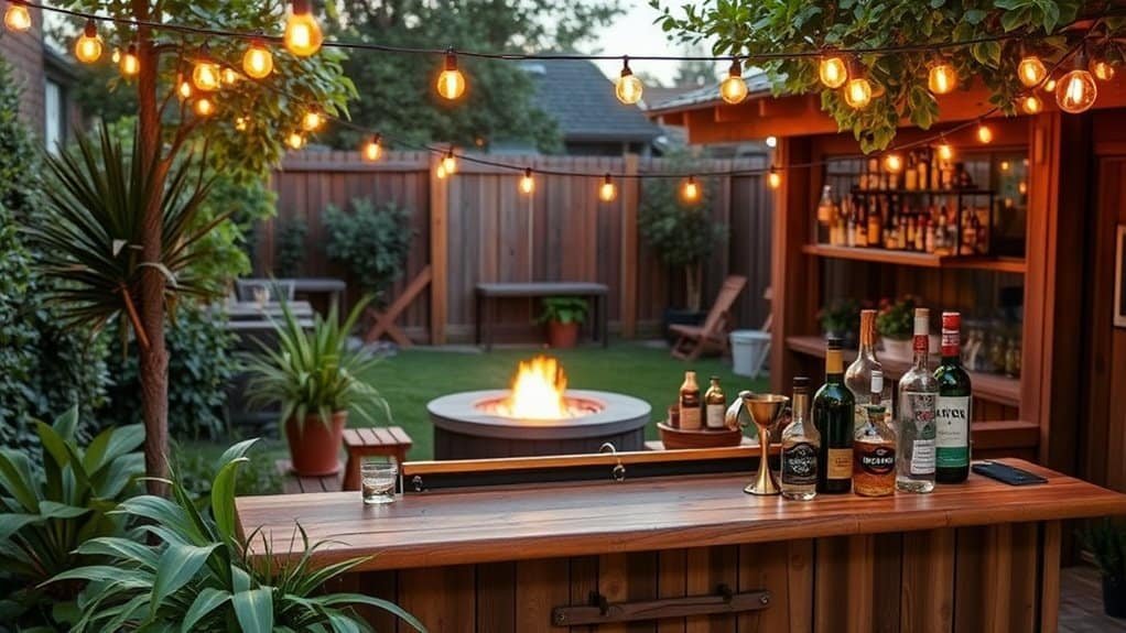 creative outdoor bar setups