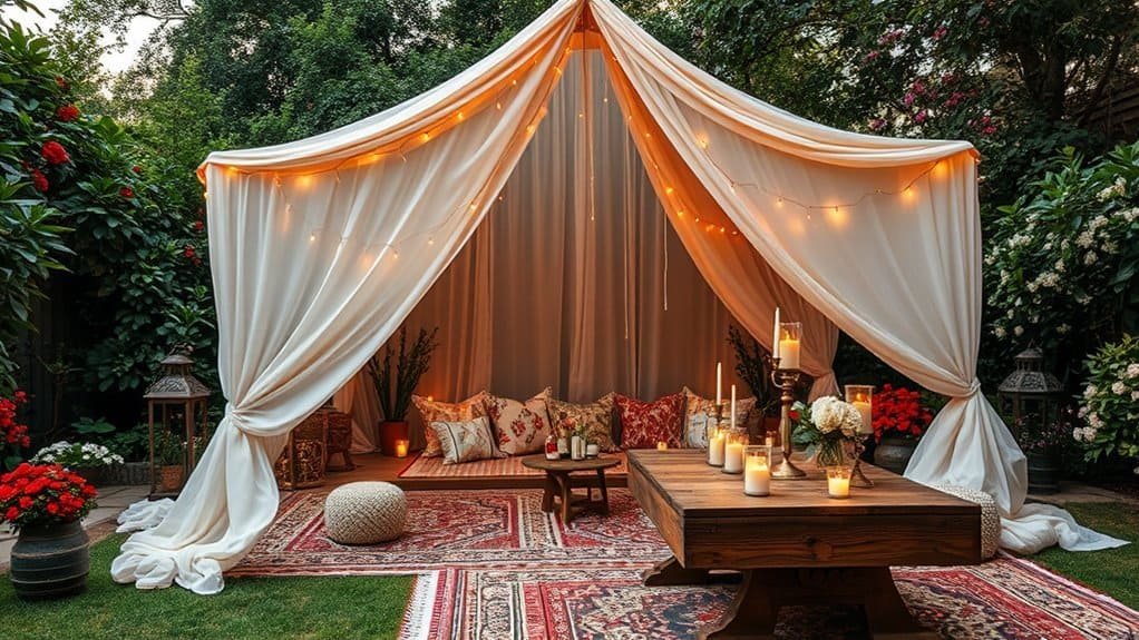 creative outdoor gathering setups