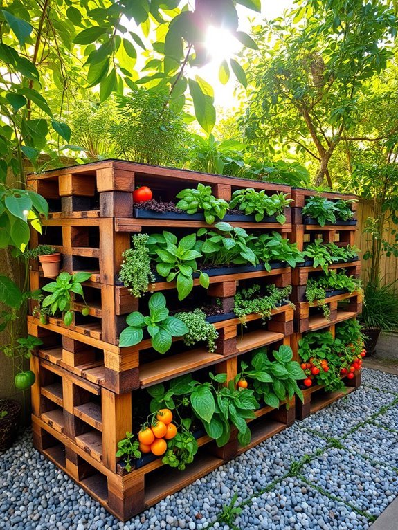 creative pallet garden designs