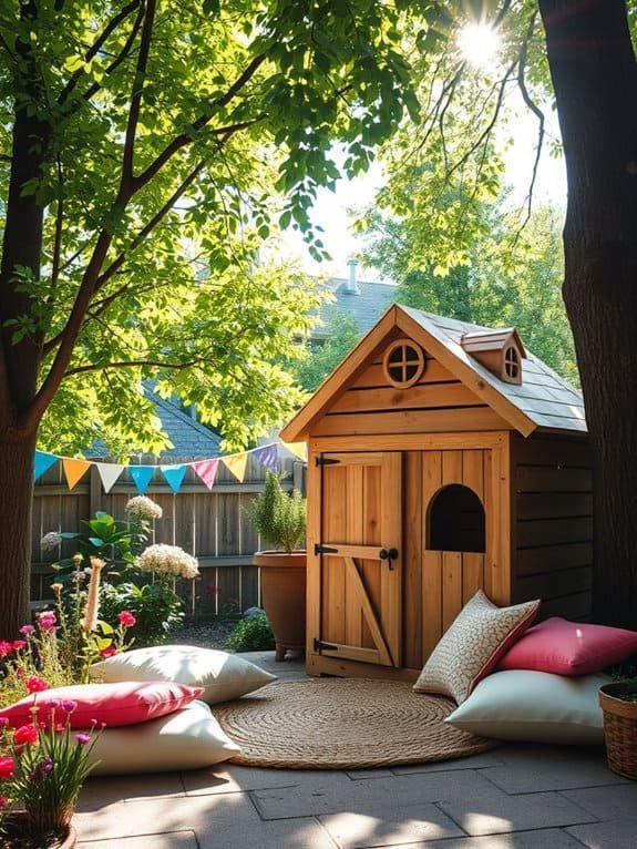 creative wooden play structure