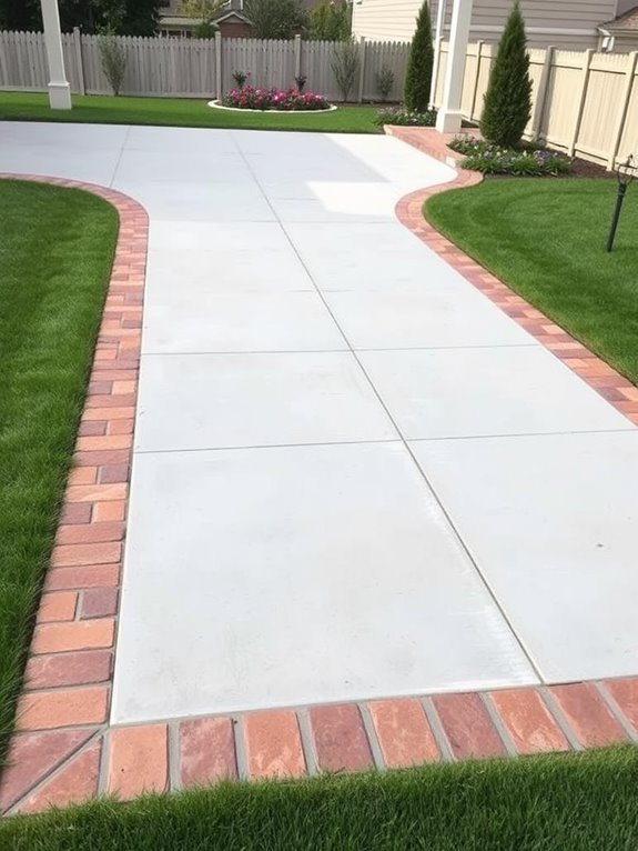 decorative concrete border designs