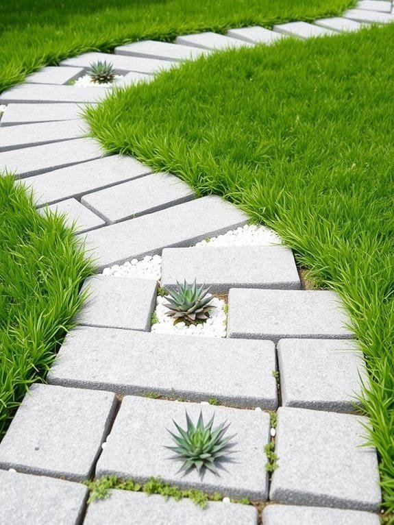 decorative garden pathway design