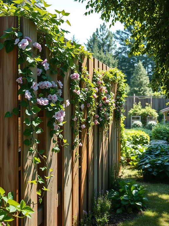 decorative garden trellis fence