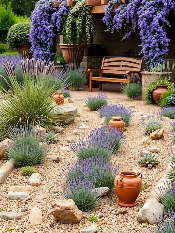 decorative gravel walkway design