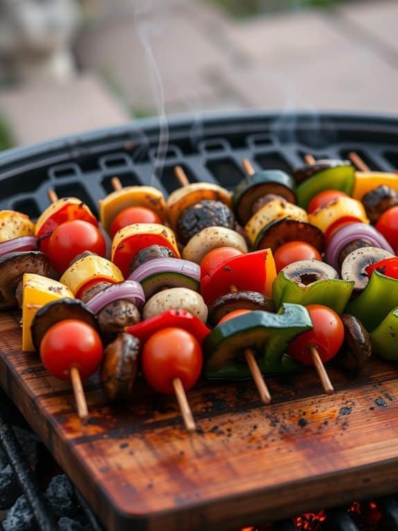 delicious grilled vegetable skewers