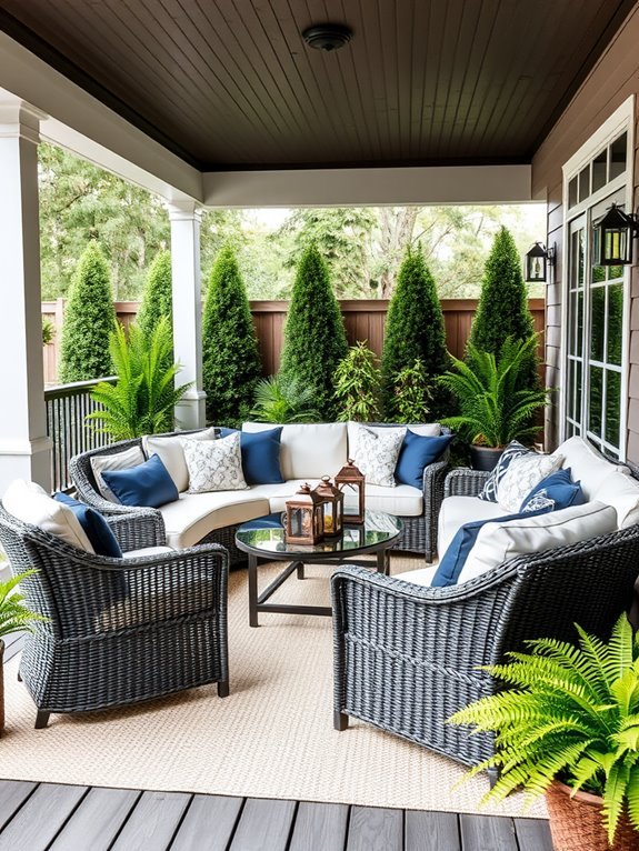 durable outdoor wicker seating