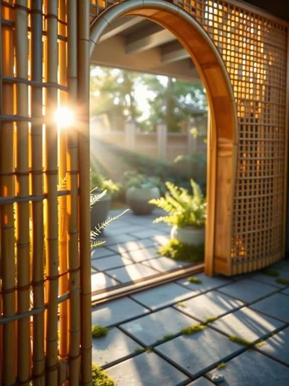 eco friendly bamboo entrance design