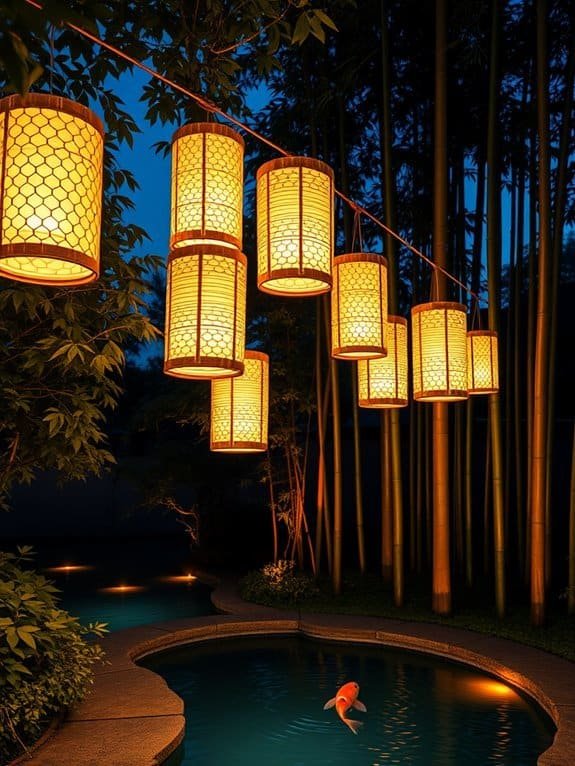 elegant bamboo light fixtures