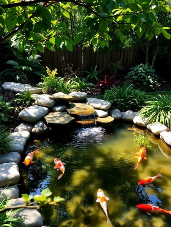 elegant cascading water display