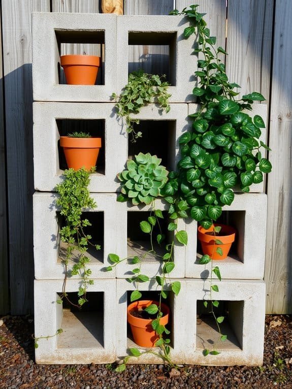 elegant display for plants