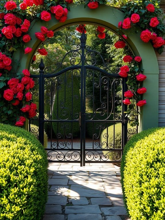 elegant garden entrance designs