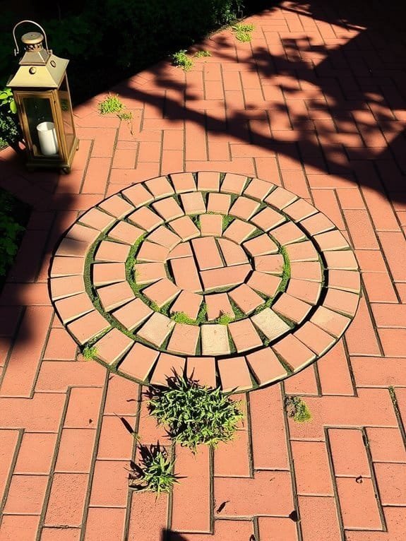 elegant outdoor brick flooring