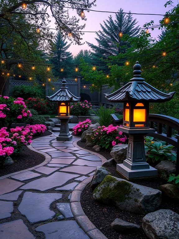 elegant outdoor lighting decor