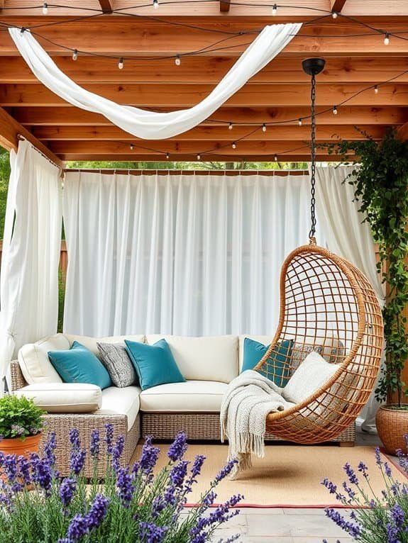 elegant outdoor seating arrangement