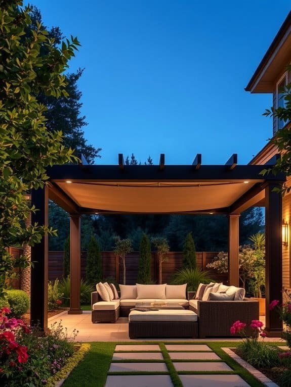 elegant outdoor shade structures