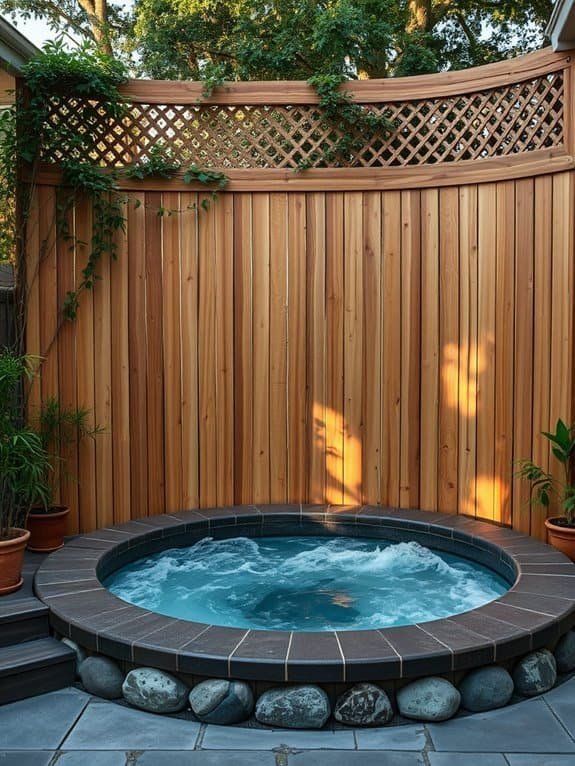 elegant outdoor wooden barriers