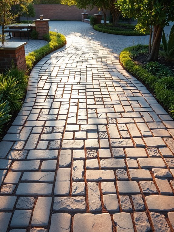 elegant paver stone design