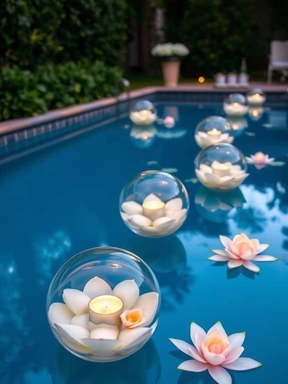 elegant water based decorations