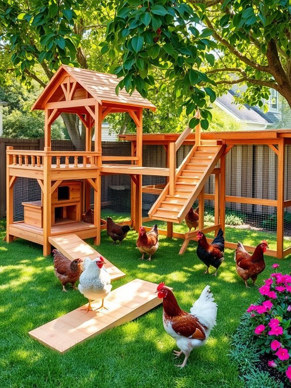 elevated chicken enclosure design