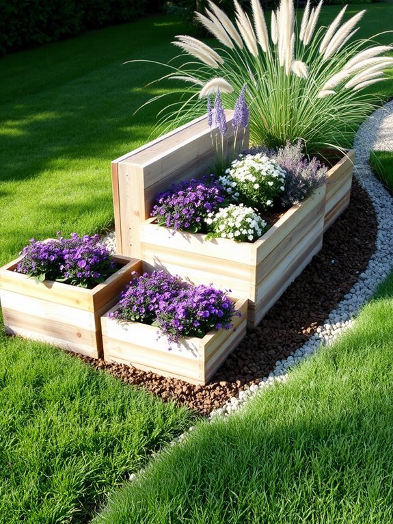 elevated garden planting containers