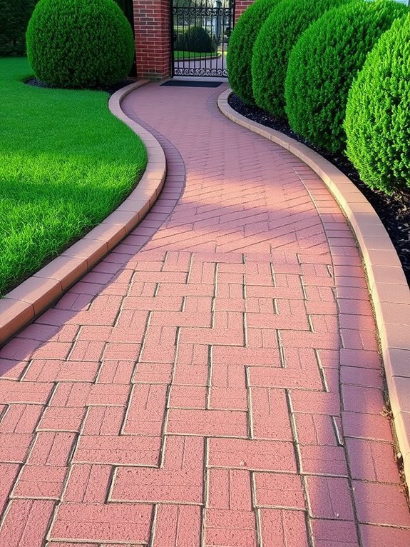 elevated pathway made of bricks