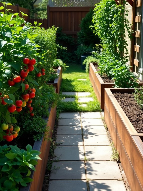 elevated planting container system