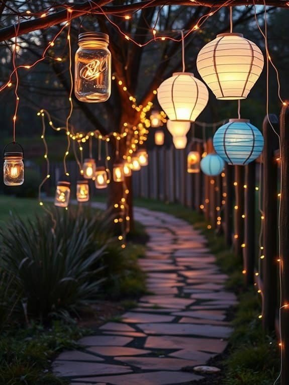 enchanting illuminated garden paths