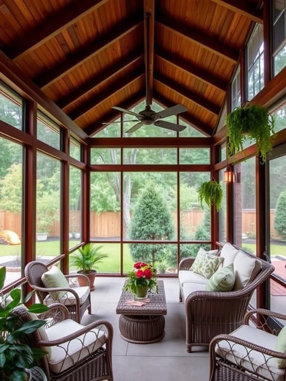 enclosed outdoor living space