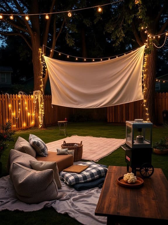 enjoying films under stars