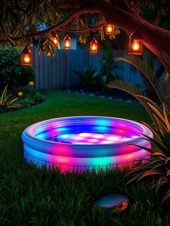 evening pool party vibes